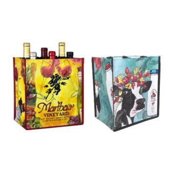 Custom Woven Six Bottle Bag